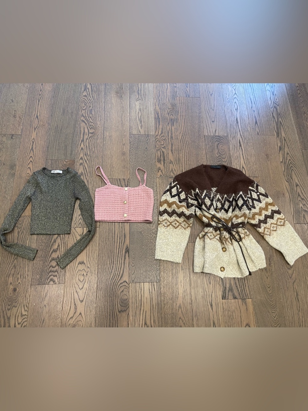 Lot of 3 Zara Sweaters S Small